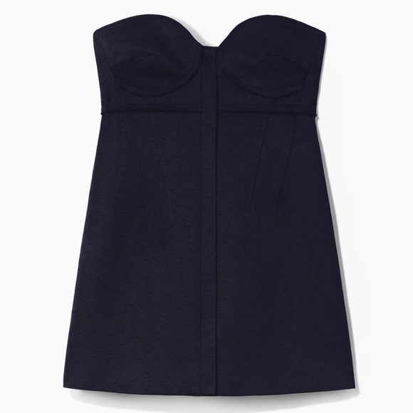 NEW PROENZA SCHOULER STRAPLESS JACQUARD BUSTIER TOP - Picture 8 of 9